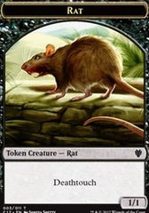 Rat // Cat Double-Sided Token [Commander 2017 Tokens] | Chromatic Games