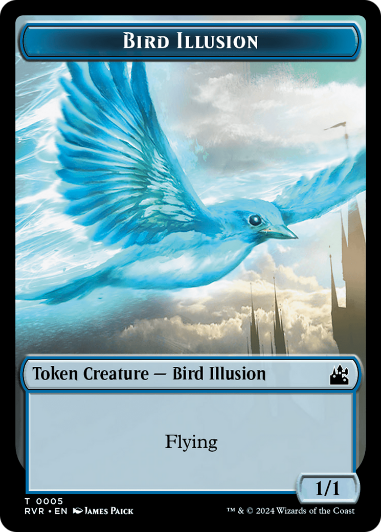 Bird Illusion Token [Ravnica Remastered Tokens] | Chromatic Games