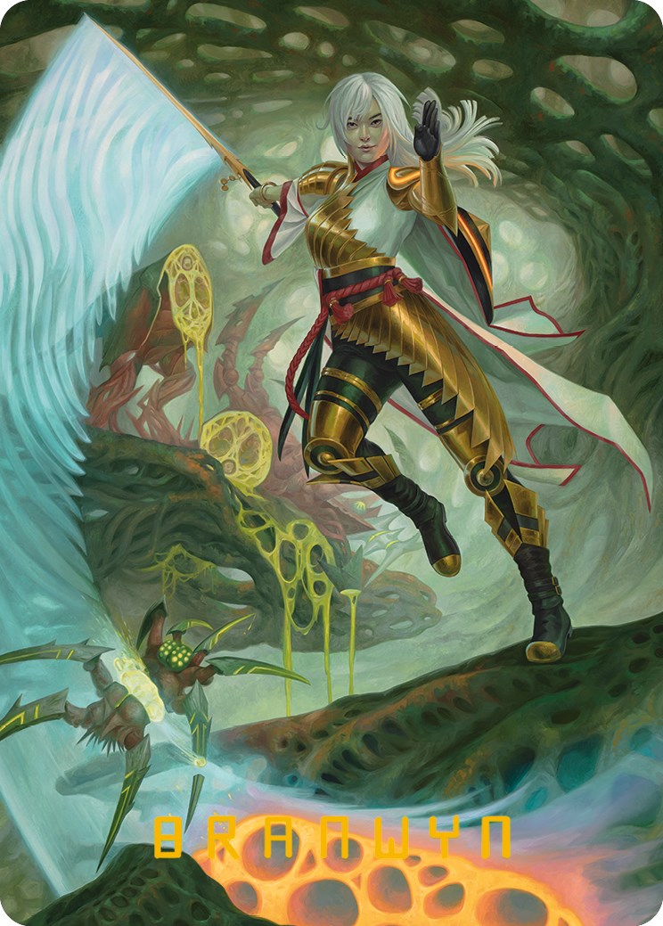 The Eternal Wanderer Art Card (Gold-Stamped Signature) [Phyrexia: All Will Be One Art Series] | Chromatic Games