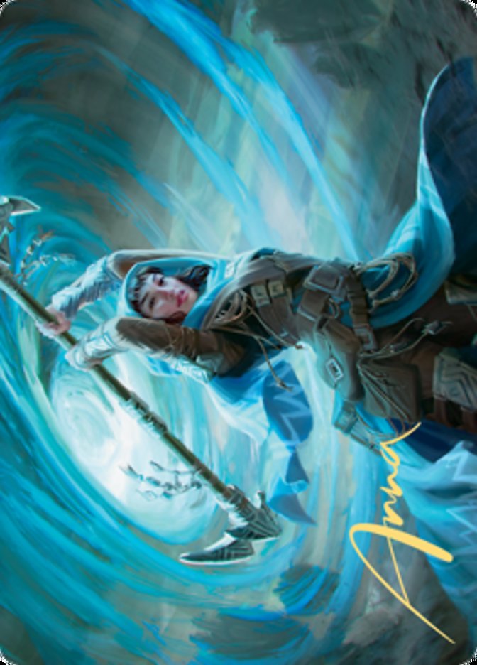 Sea Gate Stormcaller Art Card (Gold-Stamped Signature) [Zendikar Rising Art Series] | Chromatic Games