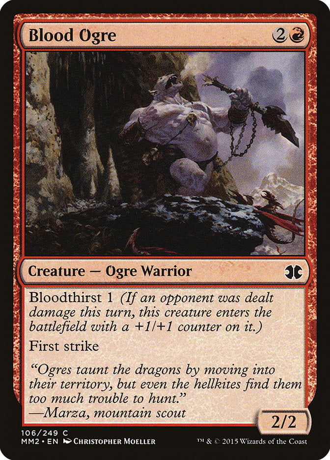 Blood Ogre [Modern Masters 2015] | Chromatic Games