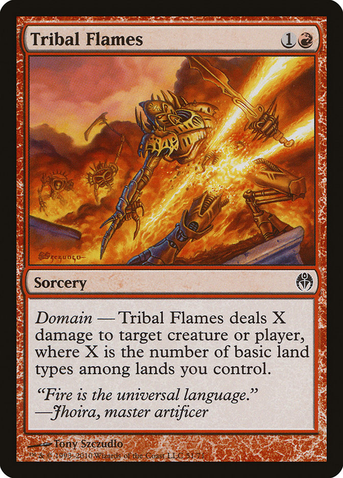 Tribal Flames [Duel Decks: Phyrexia vs. the Coalition] | Chromatic Games