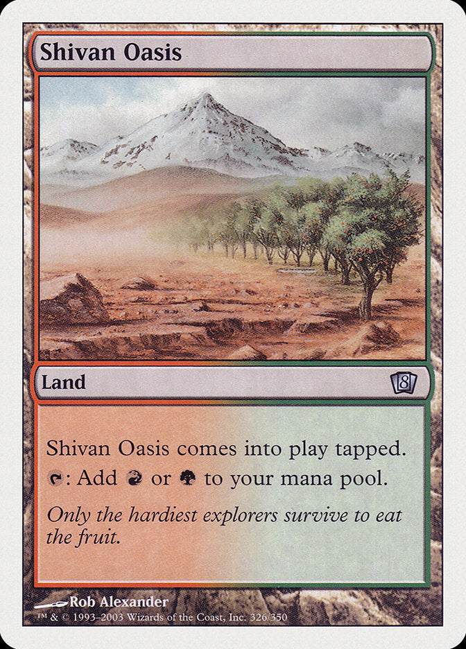 Shivan Oasis [Eighth Edition] | Chromatic Games