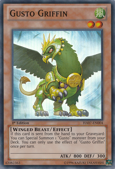 Gusto Griffin [HA07-EN004] Super Rare | Chromatic Games