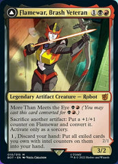 Flamewar, Brash Veteran // Flamewar, Streetwise Operative [Transformers] | Chromatic Games