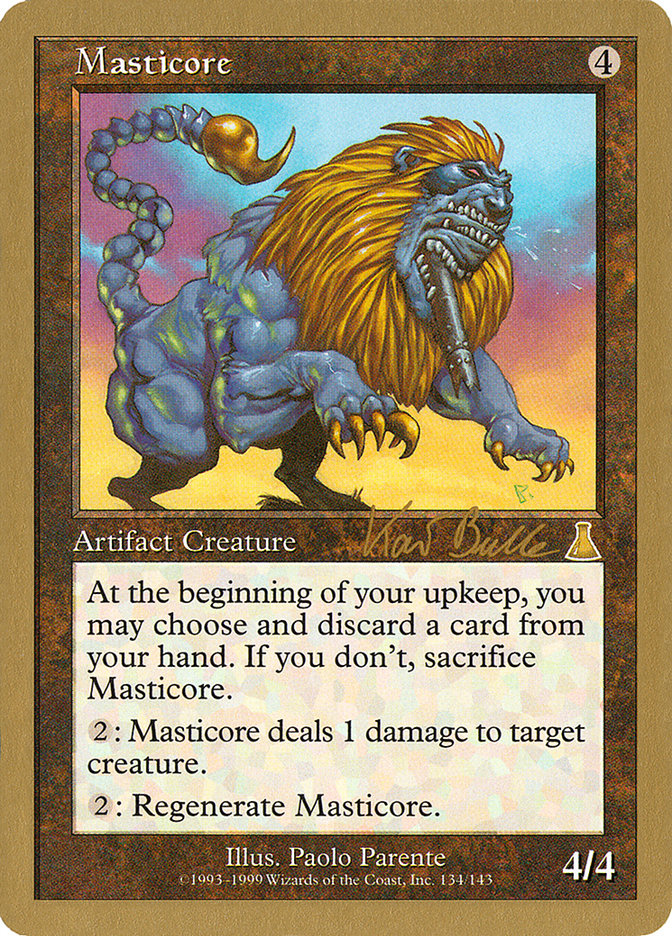 Masticore (Kai Budde) [World Championship Decks 1999] | Chromatic Games