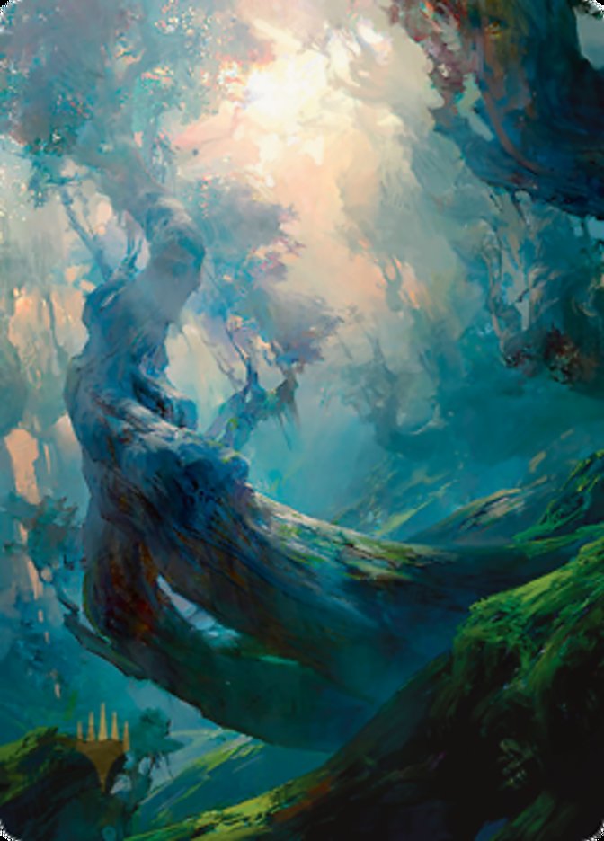 Forest 3 Art Card (Gold-Stamped Signature) [Zendikar Rising Art Series] | Chromatic Games