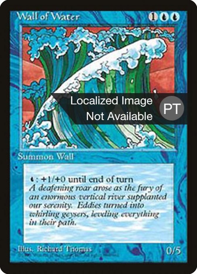 Wall of Water [Fourth Edition (Foreign Black Border)] | Chromatic Games