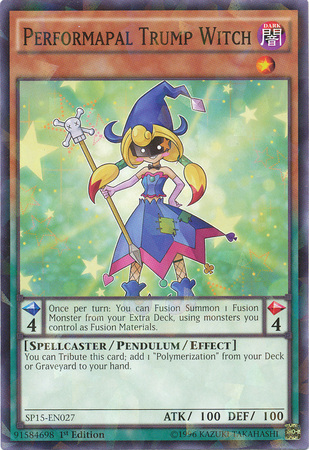 Performapal Trump Witch [SP15-EN027] Shatterfoil Rare | Chromatic Games