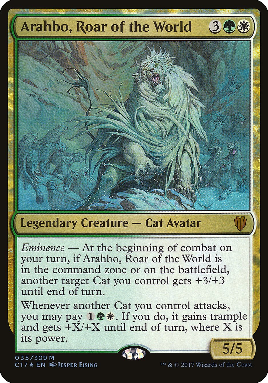 Arahbo, Roar of the World (Oversized) [Commander 2017 Oversized] | Chromatic Games