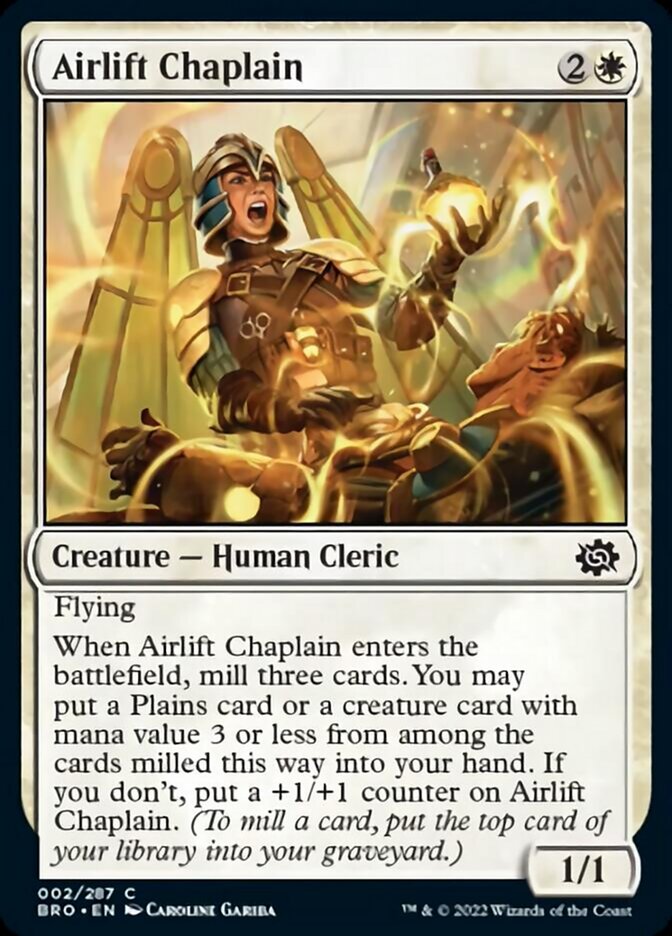 Airlift Chaplain [The Brothers' War] | Chromatic Games