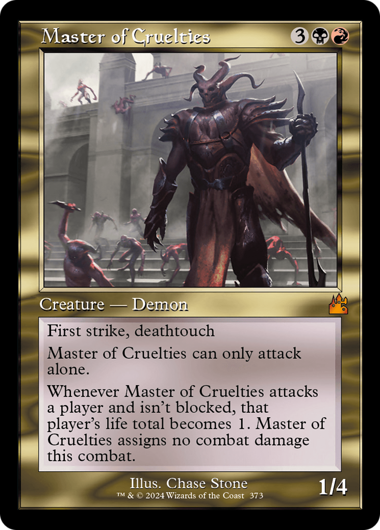 Master of Cruelties (Retro Frame) [Ravnica Remastered] | Chromatic Games