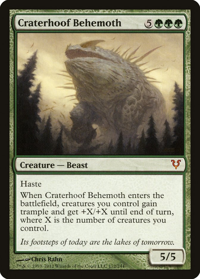 Craterhoof Behemoth [Avacyn Restored] | Chromatic Games