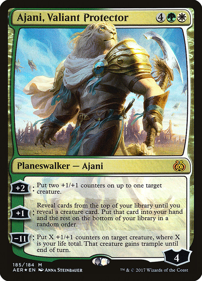 Ajani, Valiant Protector [Aether Revolt] | Chromatic Games