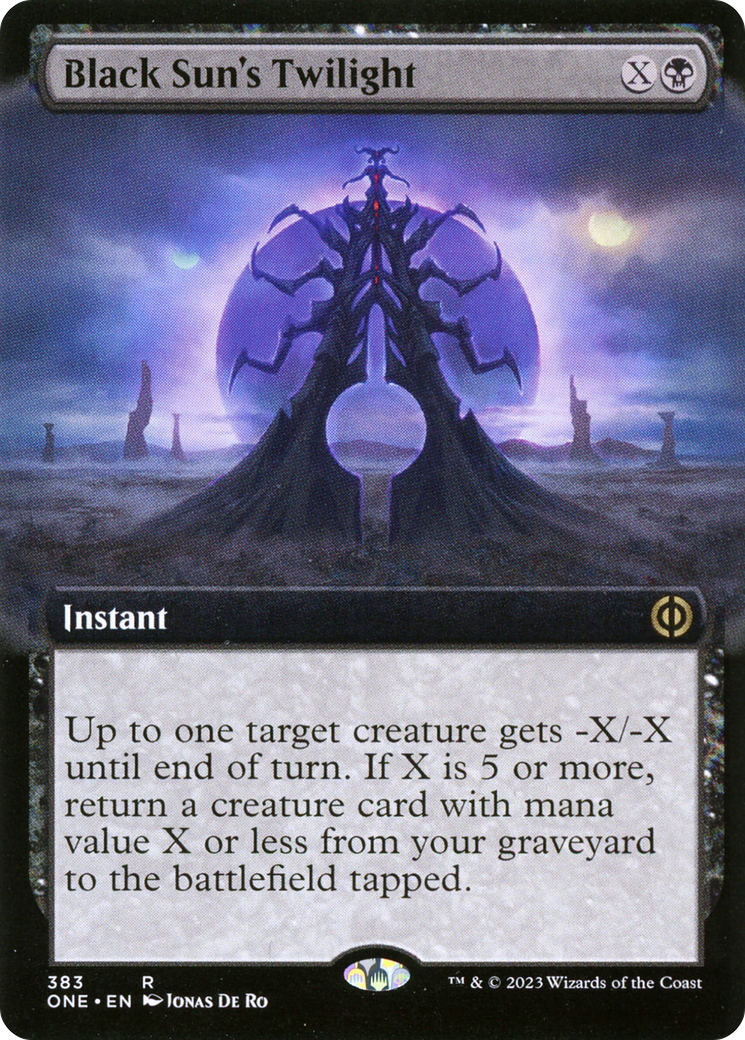 Black Sun's Twilight (Extended Art) [Phyrexia: All Will Be One] | Chromatic Games