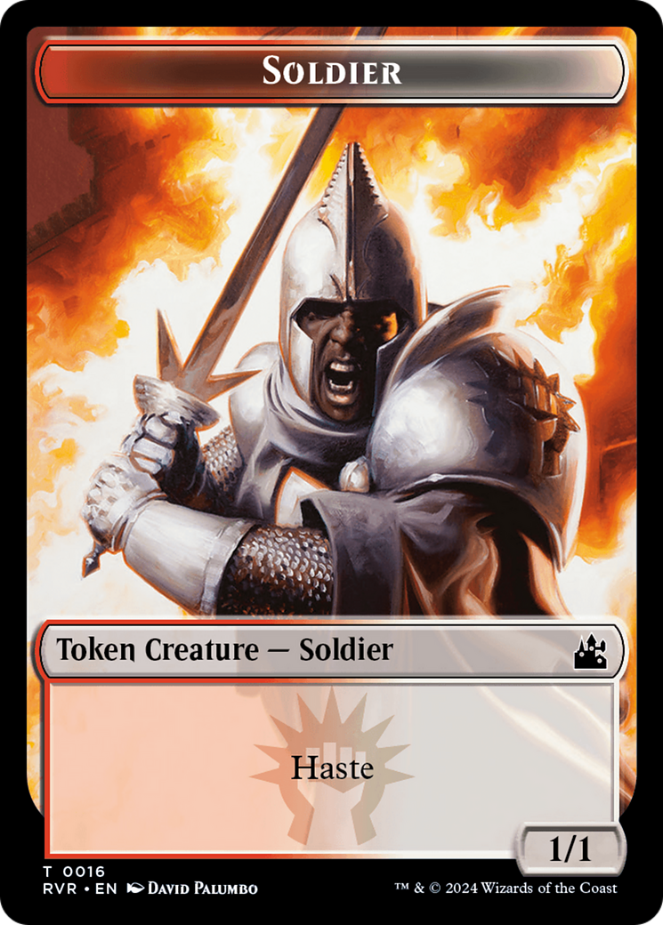 Soldier Token [Ravnica Remastered Tokens] | Chromatic Games