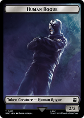 Human Rogue // Clue (0021) Double-Sided Token [Doctor Who Tokens] | Chromatic Games