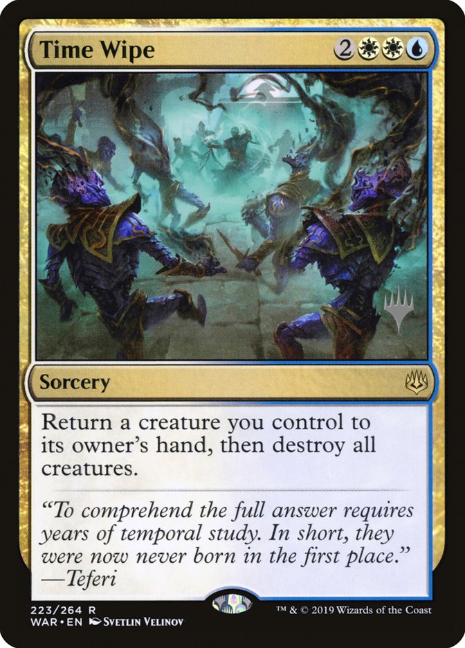Time Wipe (Promo Pack) [War of the Spark Promos] | Chromatic Games