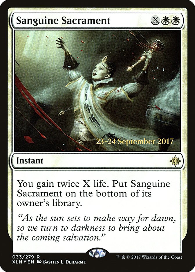 Sanguine Sacrament [Ixalan Prerelease Promos] | Chromatic Games