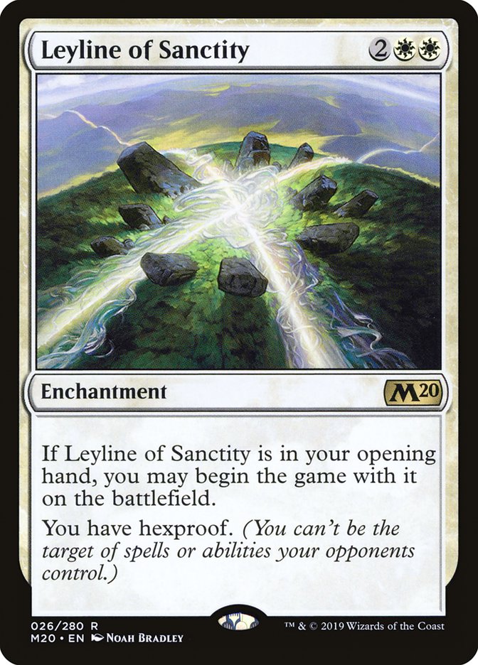 Leyline of Sanctity [Core Set 2020] | Chromatic Games