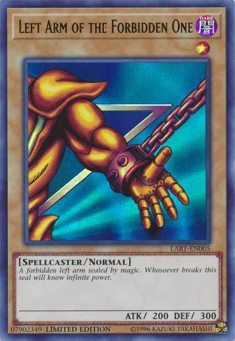 Left Arm of the Forbidden One [LART-EN005] Ultra Rare | Chromatic Games