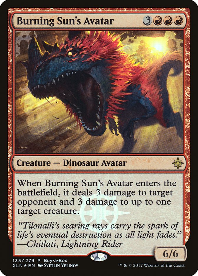 Burning Sun's Avatar (Buy-A-Box) [Ixalan Promos] | Chromatic Games