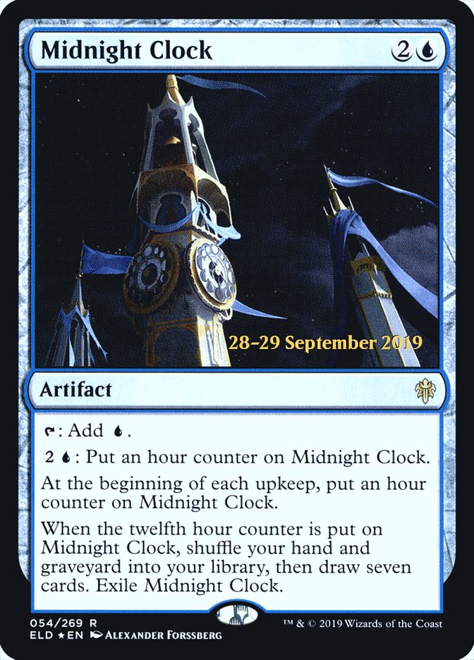 Midnight Clock [Throne of Eldraine Prerelease Promos] | Chromatic Games