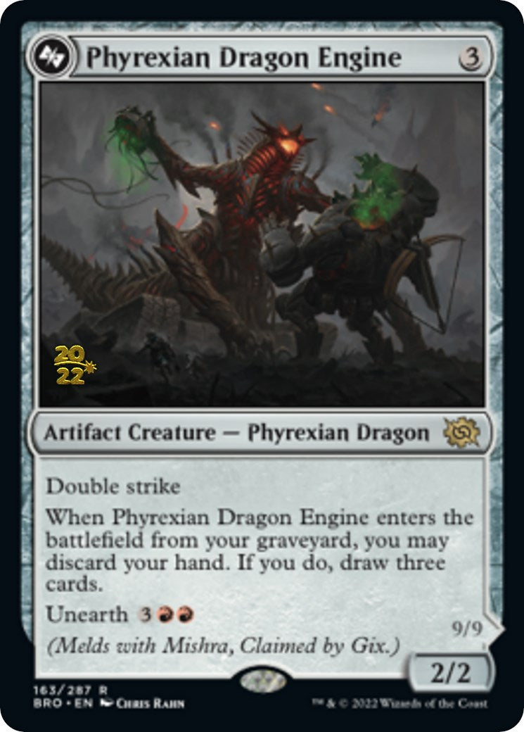 Phyrexian Dragon Engine [The Brothers' War Prerelease Promos] | Chromatic Games