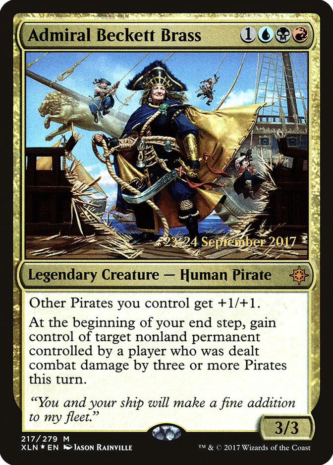 Admiral Beckett Brass [Ixalan Prerelease Promos] | Chromatic Games