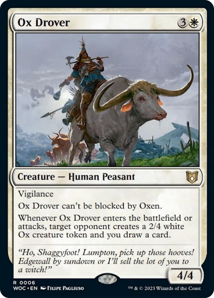 Ox Drover [Wilds of Eldraine Commander] | Chromatic Games