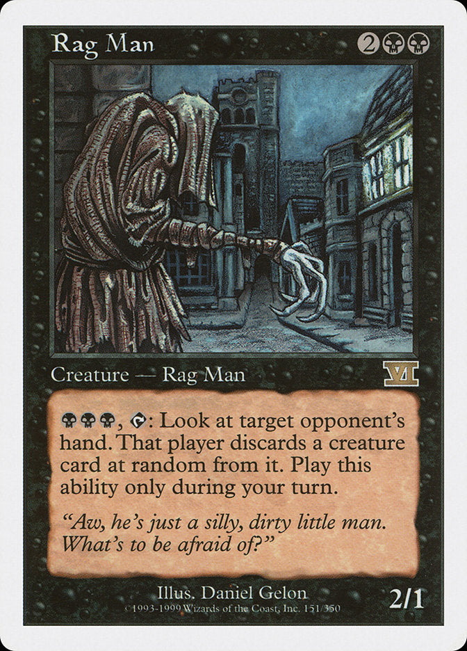 Rag Man [Classic Sixth Edition] | Chromatic Games