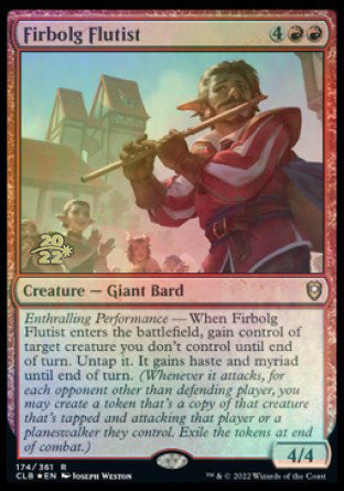 Firbolg Flutist [Commander Legends: Battle for Baldur's Gate Prerelease Promos] | Chromatic Games