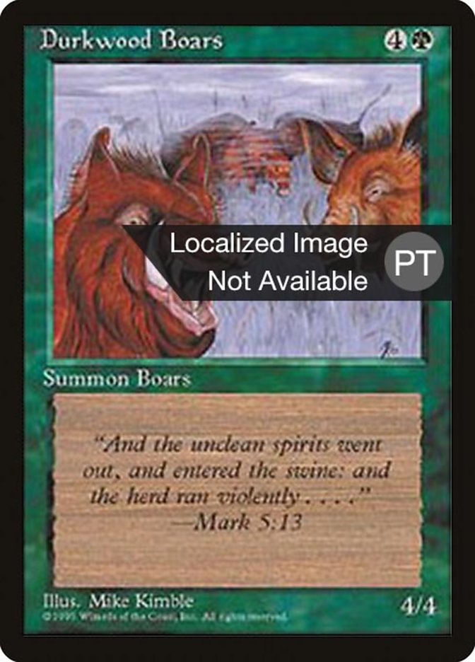 Durkwood Boars [Fourth Edition (Foreign Black Border)] | Chromatic Games