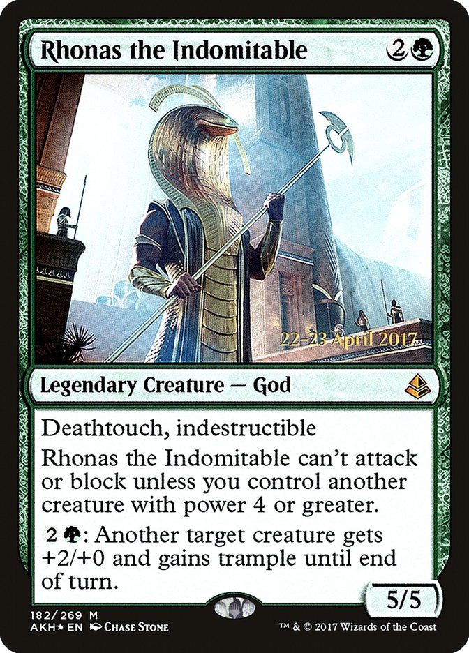 Rhonas the Indomitable [Amonkhet Prerelease Promos] | Chromatic Games