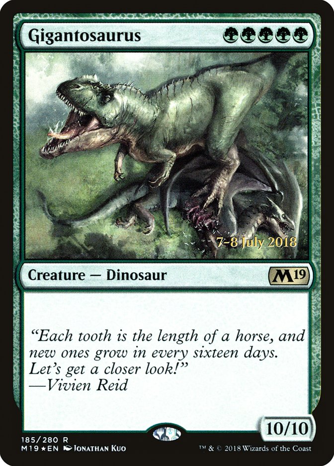 Gigantosaurus [Core Set 2019 Prerelease Promos] | Chromatic Games