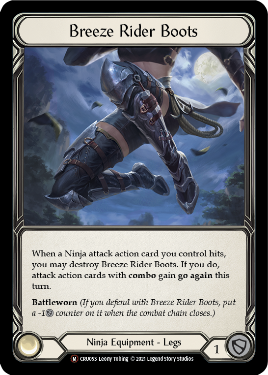 Breeze Rider Boots [U-CRU053] (Crucible of War Unlimited)  Unlimited Normal | Chromatic Games