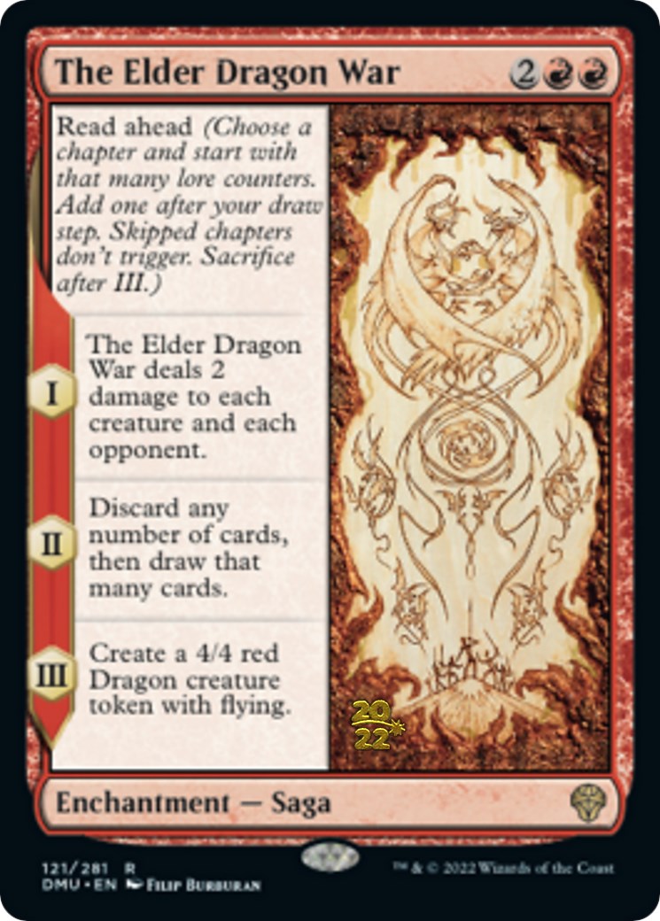 The Elder Dragon War [Dominaria United Prerelease Promos] | Chromatic Games