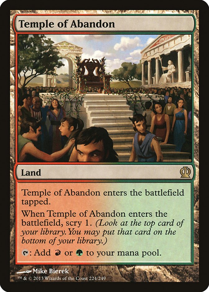 Temple of Abandon [Theros] | Chromatic Games