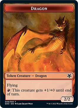 Dragon // Elf Warrior Double-Sided Token [Game Night: Free-for-All Tokens] | Chromatic Games