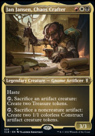 Jan Jansen, Chaos Crafter (Foil Etched) [Commander Legends: Battle for Baldur's Gate] | Chromatic Games