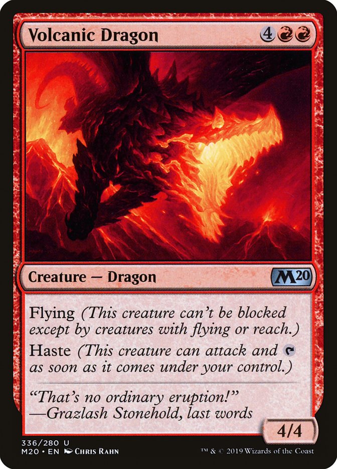 Volcanic Dragon [Core Set 2020] | Chromatic Games