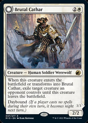 Brutal Cathar // Moonrage Brute [Innistrad: Midnight Hunt] | Chromatic Games