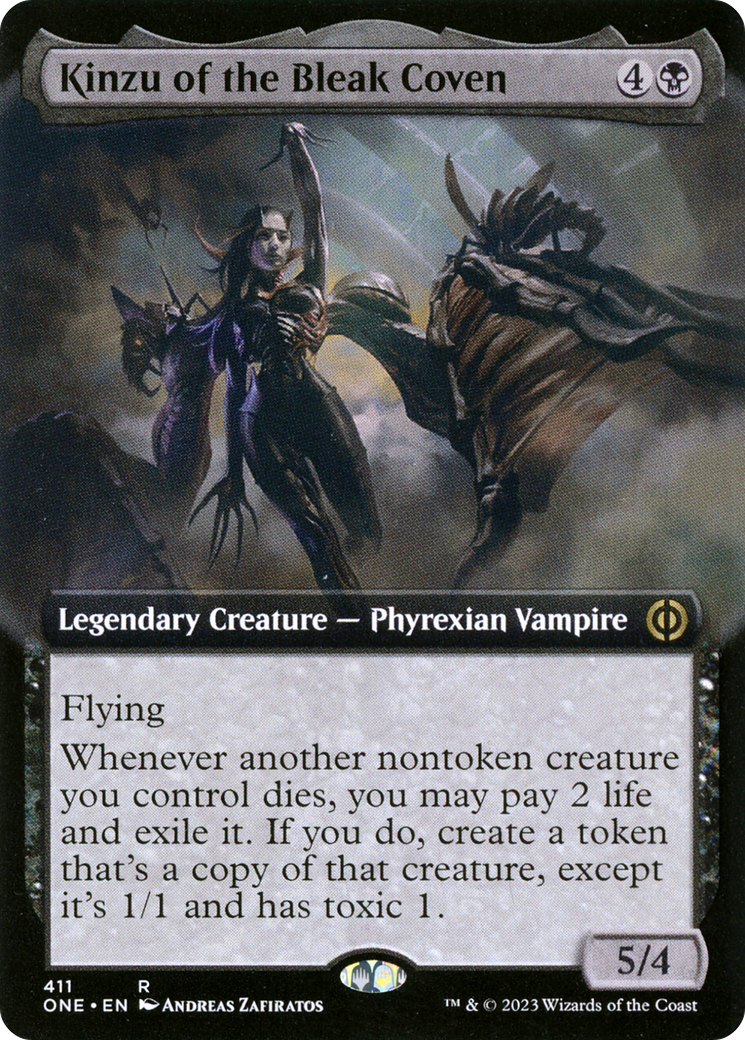 Kinzu of the Bleak Coven (Extended Art) [Phyrexia: All Will Be One] | Chromatic Games