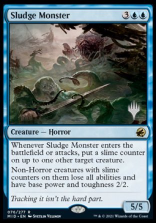 Sludge Monster (Promo Pack) [Innistrad: Midnight Hunt Promos] | Chromatic Games