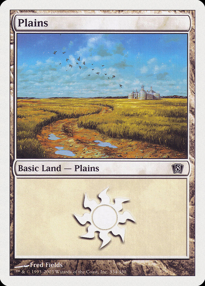 Plains (334) [Eighth Edition] | Chromatic Games