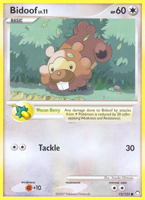 Bidoof (73/123) [Diamond & Pearl: Mysterious Treasures] | Chromatic Games