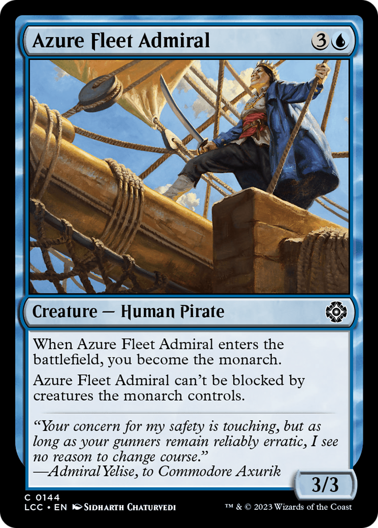 Azure Fleet Admiral [The Lost Caverns of Ixalan Commander] | Chromatic Games