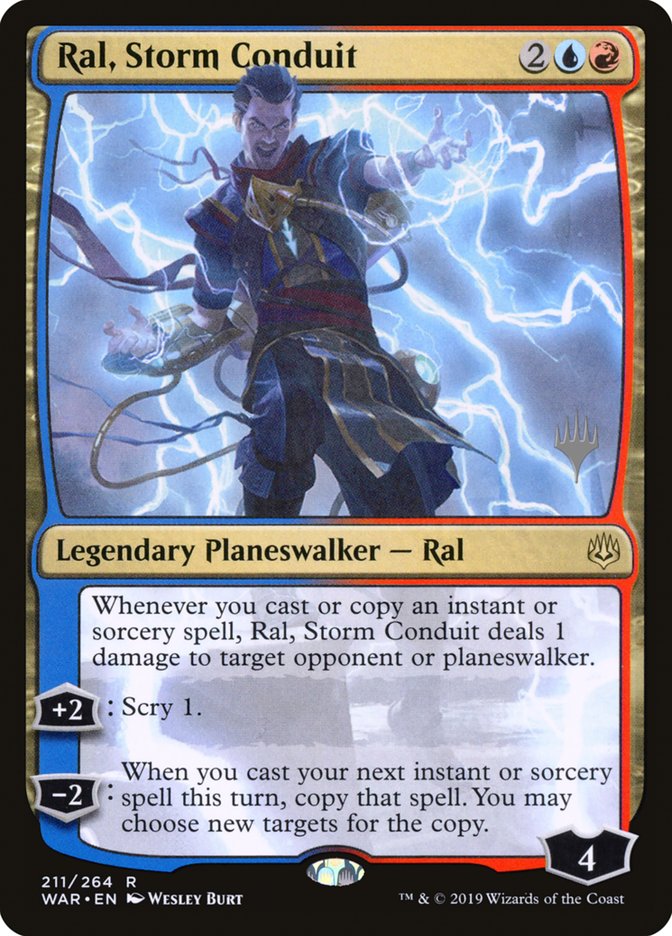 Ral, Storm Conduit (Promo Pack) [War of the Spark Promos] | Chromatic Games