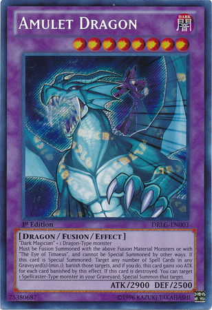 Amulet Dragon [DRLG-EN003] Secret Rare | Chromatic Games