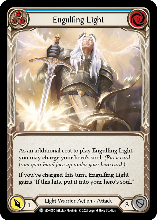 Engulfing Light (Blue) [MON050] (Monarch)  1st Edition Normal | Chromatic Games